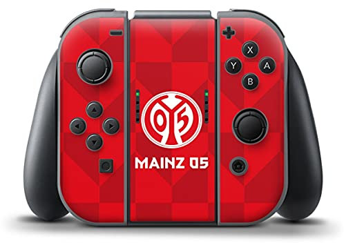 DeinDesign Skin kompatibel mit Nintendo Switch Controller Folie Sticker Mainz 05 Offizielles Lizenzprodukt Fanartikel