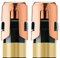 OWO Sektverschluss Sektflaschenverschluß Champagner Verschluss Flaschenverschluss Edelstahl Champagnerstopfen Sektkorken für Schaumweine Sekt Champagner (2 Stück Rosagold)