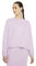NIKE W NSW ICN Clash Crew Ft Top, Lilla ghiacciato/Viola Chiaro, M Donna