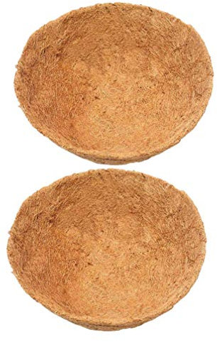 YARNOW 2 STK Kokosfaser Blumenampel Mit Wasserspeicher Pflanzkorb Kokoseinsätze Pflanzkorb Kokoseinlage Blumentopf Blumenampeln Kokoseinlage Kokosmatte Pflanze Bambus Natürlich Anlage