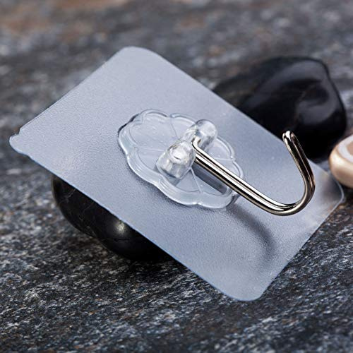 MGKolbe® 10 Haken Wandhaken Wandsticker ohne Bohren x Kleben auf Fliesen Spiegel Glas Holz Metall Haken Küche Dusche Handtuchhalter