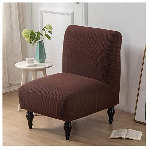 AQIGR Sesselbezug/Sofabezug ohne Armlehnen Elastischer für 1-Sitzer-Sofa Stretch Samt Stuhlschonbezüge Sesselschoner Abnehmbare Waschbare für Wohnzimmer Hotel Haus Esszimmer (Color : #17, Size : 1PC)