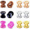 MODRSA Ohr Tunnel Plugs Piercing 10MM 00G Acryl & Chirurgenstahl Ear Stretcher Piercing Ear Gauge Expander Stretching Piercing Screw Double Flared Ear Plugs Piercing
