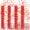 Sparacoriandoli Compleanno*4pcs, XiXiRan Cannone Spara Coriandoli Matrimonio, Tubo Sparacoriandoli Laurea, Coriandoli Cannoni Popper, Tubi Coriandoli Carta, Coriandoli Cannone Biodegradabile