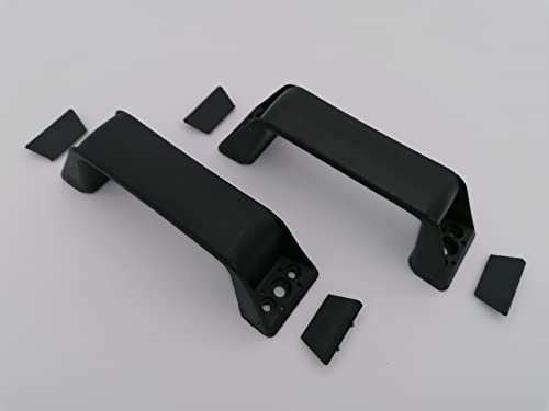 CR-MOESANCO® Set di 2 Maniglie per Manovra di Parcheggio per Mobili o Roulotte o Rimorchi Colore Nero