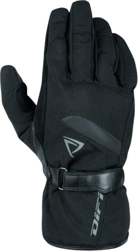 Difi Stone Aerotex wasserdichte Motorrad Handschuhe, schwarz, XL