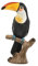 Artibetter Wohnkultur Tukan-Figur Tukan-Vogel-Modell Geschenk Haushalt Kind