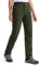 Libin Damen Wanderhose Thermohose Gefüttert Winter Outdoorhose Warme Softshellhose Wasserdicht Winddicht Skihose Trekkinghose, Army Green XL