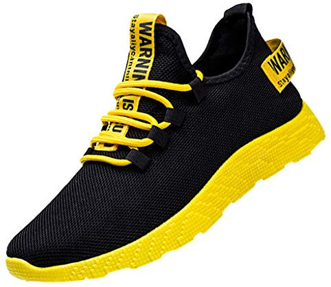 Stivali Uomo Gomma Scarpe Uomo comode Nere Scarpe Uomo 47 Stivali Uomo Gomma 2023 Sneakers Zeppa Giallo-h 8.99