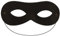 Navoys Black Superhero Domino Mask - Eyemask, Ninja and Robber Mask, Halloween Costume, Unisex, Fancy Dress, One Size Fits All, Highway Man, Bandits, Elastic Band Strap