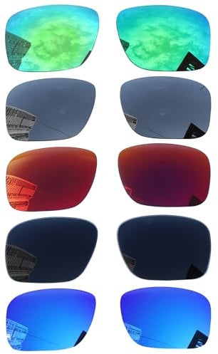 Acefrog Lot de 5 paires de verres polarisés de rechange pour lunettes de soleil Oakley Holbrook XL OO9417, incassables, anti-rayures, Multicolore, taille unique