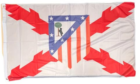 Gemelolandia | Bandera de 90x150 cm con Cruz de Borgoña y Escudo de Futbol 1947