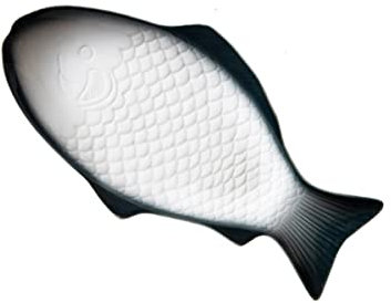 RORPOIR Keramik Servierplatte Fischform Weiß Mehrzweck Snacktablett Für Zuhause Und Restaurant