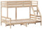 vidaXL Etagenbett, Hochbett mit Leitplanken, Stockbett für Schlafzimmer, Bett Holzbett Einzelbett, 90x200/120x200cm Massivholz Kiefer