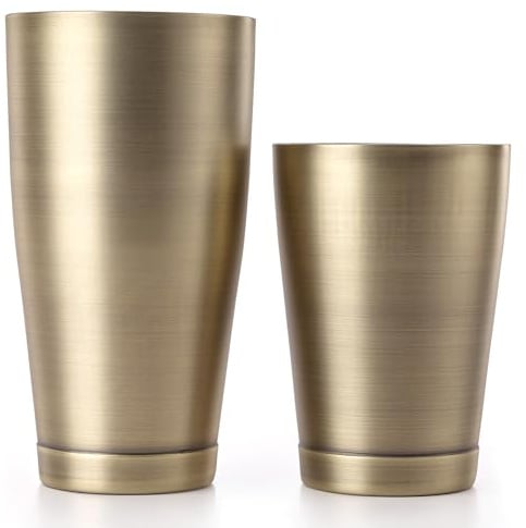 Barfly Set di shaker per cocktail (510,3 g e 793,8 g), oro antico