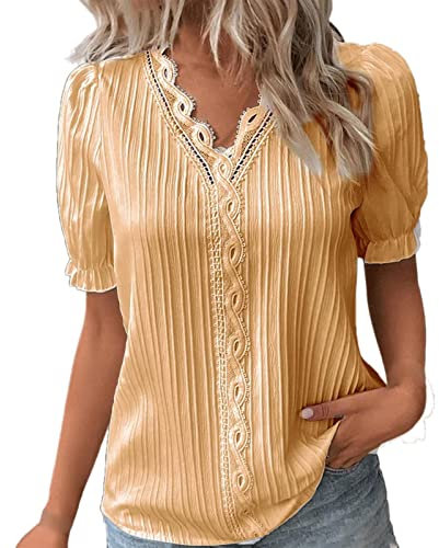 Cocila Sale Angebote Blitzangebote T-Shirt Damen Kurzarmshirt Tshirt Oversize Damen Women Kurzarm Shirt Damen Leinenbluse Hellblau Sportliche Pullover Damen Damenmode Sale Marken Elegant