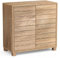 VonHaus Bathroom Storage Cabinet – Oak Wood Effect Bathroom Floor Cabinet with Handleless Design - Floor Standing Unit with Cupboard - Towel Storage Unit for Bathroom, Kitchen & Hallway - Chester