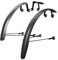 SKS GERMANY SPEEDROCKER XL SET Schutzblech-Set für Gravel-Bikes (mit Streben und Doppelspoiler-Funktion, für extra breite Reifen bis 52 mm, Hochleistungskunststoff), schwarz