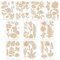 KATIMI 10 Stück Malerei Schablonen Textilgestaltung, 13 × 17 cm Blätter Stencil Schablonen Malen, Wiederverwendbar Blumen Airbrush Schablonen Wandgestaltung, Schablone für DIY Scrapbooking Wand Deko