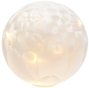 LED Deko Kugel aus Glas mit Draht-Lichterkette als Beleuchtung zum Hängen oder Hinstellen | ideal zu Weihnachten | batteriebetrieben | Verschiedene Modelle (zum Hinstellen mit Timer - 4)