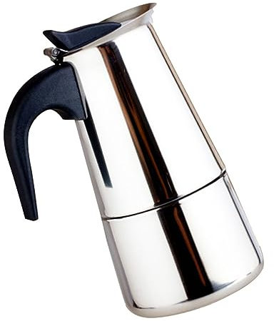 Amosfun Kaffeemaschine mit 4 Kapazitäten Edelstahl Espresso-/latte-maker Werkzeug für Unterwegs