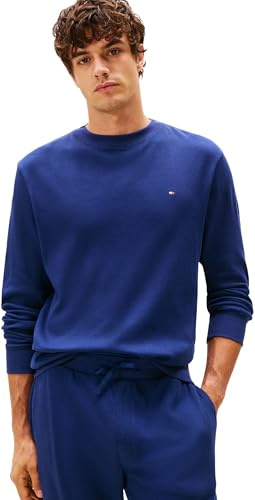 Tommy Hilfiger Men’s Waffle Sweatshirt with Round Neck