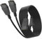 MEIRIYFA Call Center Headset QD Kabel Y Splitter Adapter QD auf Dual QD Y Kabel, Headset Quick Disconnect Kabel Adapter Trainer Kabel für Coaching, Überwachung, Training (Schwarz, 2M)