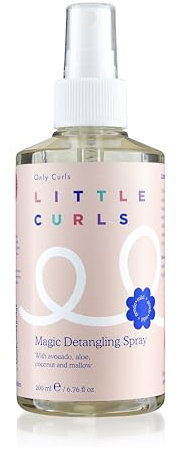 Only Curls Little Curls Magic Detangling Spray, 200ml, Kids Hair Detangler, Tames Tangles & Hydrates, Gentle Leave-In Conditioner, Easy Routine, Vegan & Cruelty Free, For All Curly Hair Types