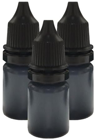 Briefmarkentinte - 3PCS Photosensitive Schwarze Stempel Nachfülltinte, Rolling Security Stamp Roller Tinte, Stempelkissen -Tinten -Nachfüllflasche, Tragbare Nachfüllinte Für Buchstaben, Pakete