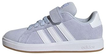 adidas Unisex Kids Grand Court 00s Shoes Children, CBLACK/FTWWHT/CRSK, 12 UK Child