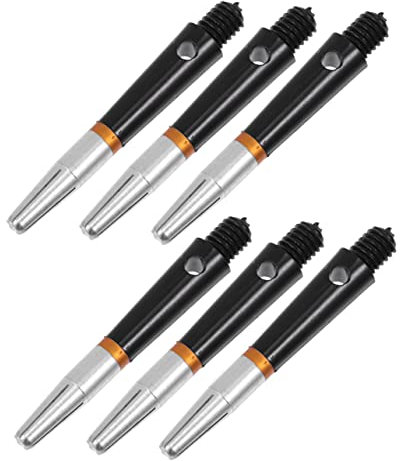 TOGEVAL 6pcs Replaceable Aluminum Rods Darts Shaft Accessories Reusable Stem for Game Necessity