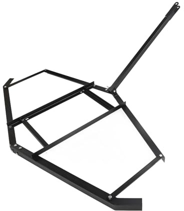 ViaGasaFamido 74 Inch Drag Driveway Tractor Wide Drag Harrow Tow Behind Landscape Lawn Leveling Rake 50lbs Heavy Duty Steel for ATV UTV Garden Trailer Mower