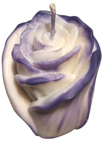 Little Rose – Rosenkerze aus Rapswachs, rosenförmige Duftkerze, Kerze in Rosenform, Blumenkerze mit Duft, auch als Geschenkset, Geschenkidee Geburtstag, Valentinstag, Dekokerze, Home Deko, Handmade