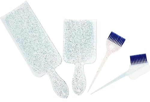 Blaues Haarfärbbrett aus Kunststoff und Nylon, 1 Satz für Salon