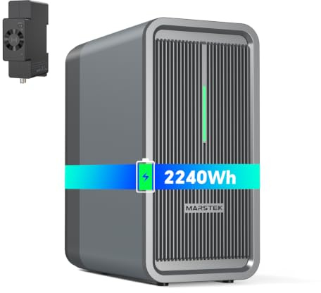 Marstek B2500D Balkonkraftwerk mit Speicher &Smart Meter,2240Wh LiFePO4 Akku,2 MPPT, 1600W PV-Eingang, 800W DC-Ausgang,Erweiterbar auf 8,96kWh,6000 Zyklen, IP65, Plug & Play,App-Steuerung,0% MwSt