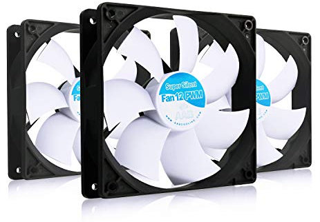 AABCOOLING Super Silent 120mm PWM-Silent Fan - 3 Pack, 10-19 dB(A), 37 CFM, 1600 RPM