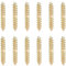 FTVOGUE Tornillos de Espiga De 5 * 30 Mm Tornillos de Rosca Autorroscantes Para FijacióN de Muebles Conector de Madera Para Tacos Paquete de 20