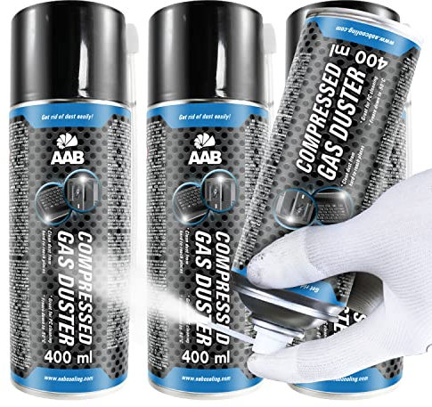 AABCOOLING Kältespray Reiniger 3 x 400ml, Druckluftspray, Icespray für Schnelles Einfrieren, Einfaches Abkühlen von Mechanischen und Elektronik Teilen, Eisspray, Kühlspray, Kühler, -50°C