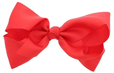 Pince à cheveux gros-grain pour femme et fille de 5,5 cm Rouge Medium