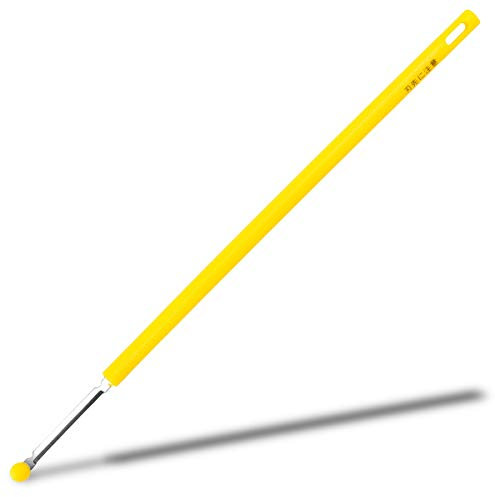 Seki Japan Egg Mix Stick, Egg Yolk and White Strring Stainless Steel Blade, Chalaza Removal Parts, with Safety Cover Yellow