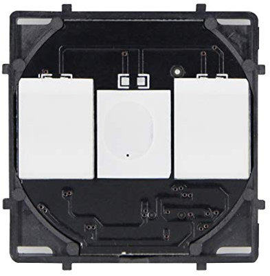 BSEED 1 Fach 2 Weg Touch-Wandleuchte Schalterfunktion Einsatz mit LED-Grundlicht 50 mm Größe Kompatibel mit 86 mm Glas-Touchpanel, kein Neutralleiter