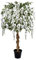 GreenBrokers Premium Artificial Wisteria Tree 130cm/4ft Potted Plant, White 4ft, 130cm