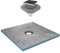 Bac receveur de douche à carreler 90x90cm recoupable sur mesure + Bonde verticale - RAINY