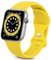 Sichy Cinturino Compatibile con Apple Watch 38mm/40mm /41mm/ 42 mm/44mm/45mm, Cinturini da Polso sostitutivi in Silicone compatibili con iWatch Series7/6/5/4/3/2/1/SE,44mm/42mm M/L,Giallo Mango