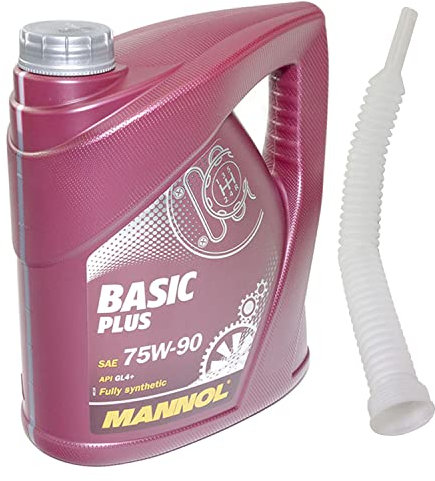 Getriebeöl MANNOL Schaltgetriebe Basic Plus 75W-90 API GL-4+ 4 Liter mit Ausgießer
