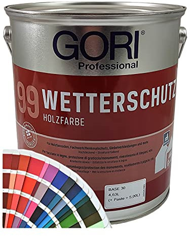 Gori 99 Wetterschutz Holzfarbe Sonderfarbtöne (5,00Liter, RAL6009 Tannengrün)