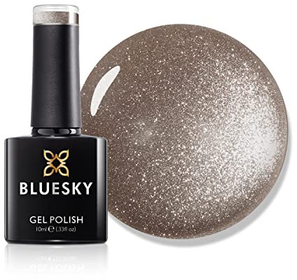 Bluesky 5D Cat Eye Gel Nail Polish Magnetic Nail Art Marilyns Diamonds SW03 Silver Glitter 10ml