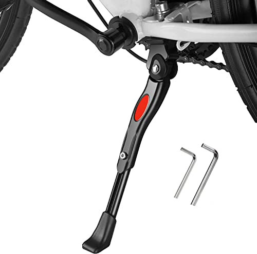 Owyee Einstellbarer Fahrradständer, Universal Fahrrad Hinterbauständer - Rutschfester seitenständer Fahrrad Aluminium Legierung 24-26 Zoll Ständer für Mountainbike, Kinderfahrrad