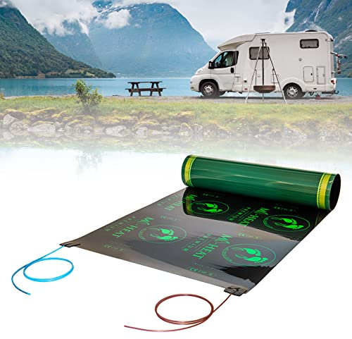 0,8 x 3 m, riscaldamento a pavimento per veicoli, roulotte, camper, roulotte, camper, caravan, camion, barca, yacht, facile da aggiornare, con termostato