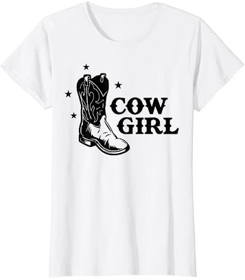 Cavallo Stivali da equitazione Western Riding Rodeo Country Girl Maglietta